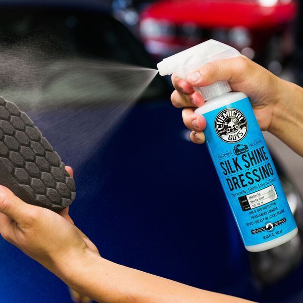 Захисне покриття сатинове для вінілу, гуми, пластику Chemical Guys Silk Shine Vinyl, Rubber, Plastic Satin Protectant Dressing - 473мл (TVD109_16) TVD109_16-933 фото Merkus detailing