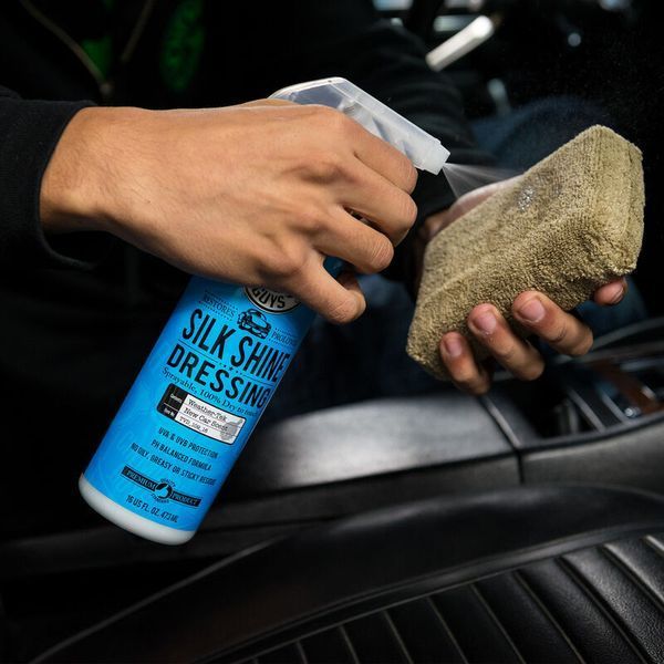 Захисне покриття сатинове для вінілу, гуми, пластику Chemical Guys Silk Shine Vinyl, Rubber, Plastic Satin Protectant Dressing - 473мл (TVD109_16) TVD109_16-933 фото Merkus detailing