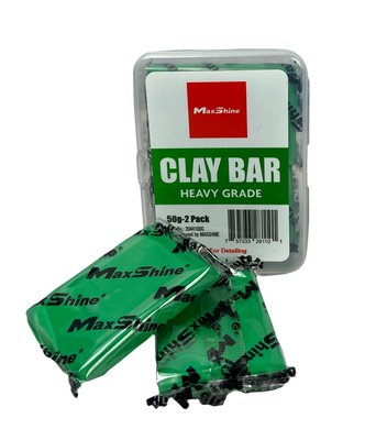 MaxShine Detailing Clay Bar Heavy Cut - Набір агресивної глини для чищення кузова 2 х 50 g 00041 фото Merkus detailing