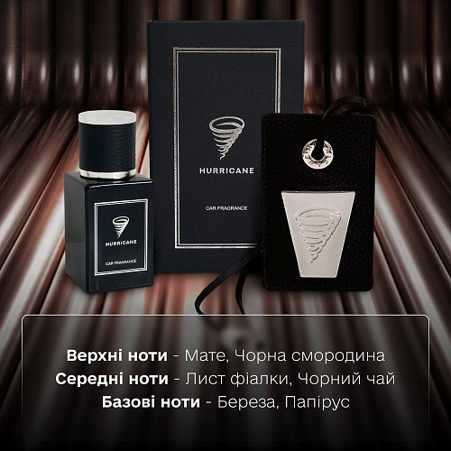 Автомобильное аромасаше Hurricane Black Perfume Premium HURP002-2038 фото Merkus detailing