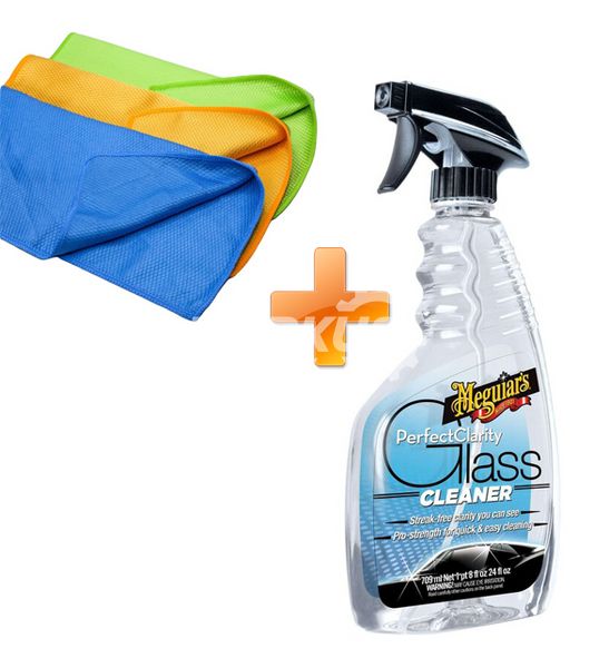 Очищувач для скла Meguiar's G8224 Perfect Clarity Glass Cleaner, 709 мл G8224 фото Merkus detailing