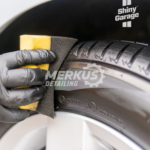 Губка для чорніння шин гуми напівкругла 00098 фото Merkus detailing