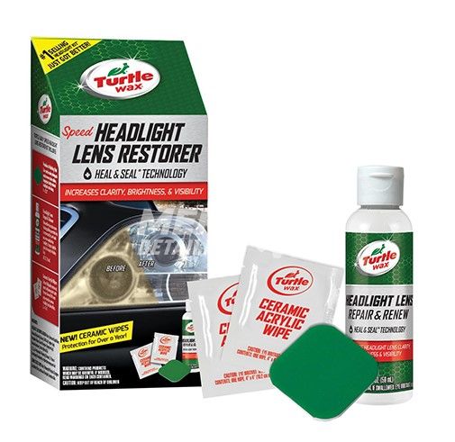 Набор для полировки и восстановления фар Turtle Wax Headlight Lens Restorer 51768/FG7606 фото Merkus detailing