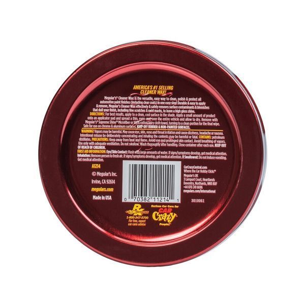 Очищувальний твердий віск Meguiar's A1214 Cleaner Wax Paste, 311 г A1214-734 фото Merkus detailing