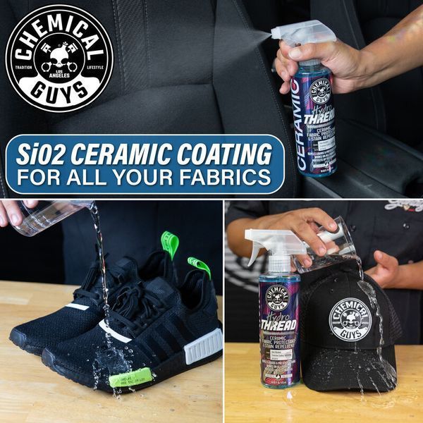 Керамическая защита от пятен Chemical Guys Hydro thread Ceramic Fabric Protectant & Stain Repellent - 473 мл (SPI226_16) SPI226_16-968 фото Merkus detailing