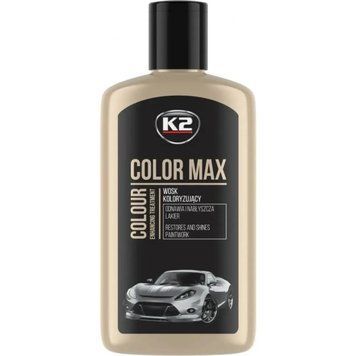 Поліроль восковий для кузова чорний K2 Color Max 250 мл K20551-3033 фото Merkus detailing