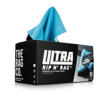 Набір рушників мікрофібрових Рулон Rip N Rag Ultra XL TRC синій 40*40см 50шт ULTRA-RIP-N-RAG-LB-50CT-122 фото Merkus detailing