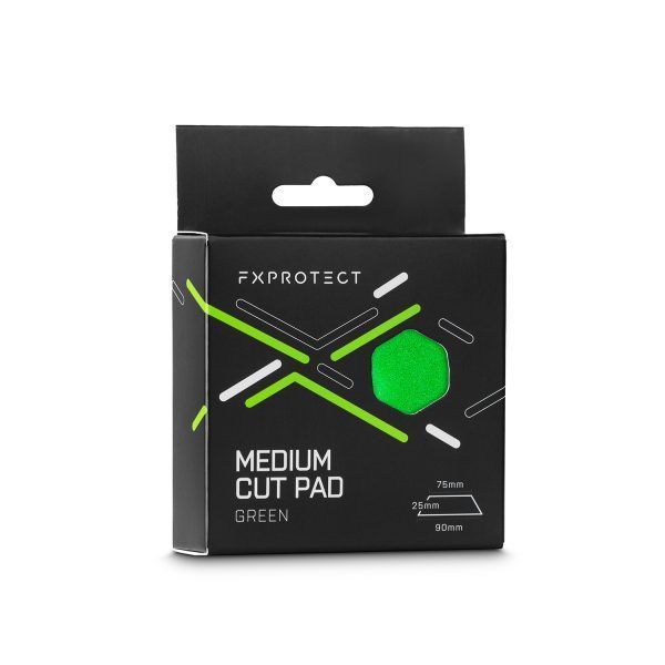 Средний полировальный круг FX PROTECT Medium Cut Pad Green, 75/90 мм FX-008-144 фото Merkus detailing