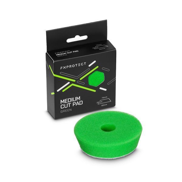 Средний полировальный круг FX PROTECT Medium Cut Pad Green, 75/90 мм FX-008-144 фото Merkus detailing