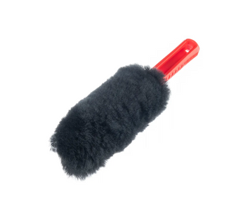 Йорш із вовни для чищення колісних дисків MaxShine Wool Wheel Brush Black & Red MS-WWB04-3197 фото Merkus detailing