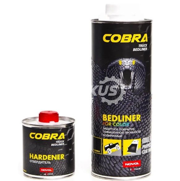 Антигравійне покриття Novol COBRA Truck Bedliner HS 0.6 л безбарвний 90364 фото Merkus detailing