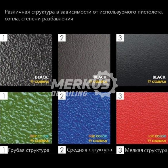 Антигравійне покриття Novol COBRA Truck Bedliner HS 0.6 л безбарвний 90364 фото Merkus detailing