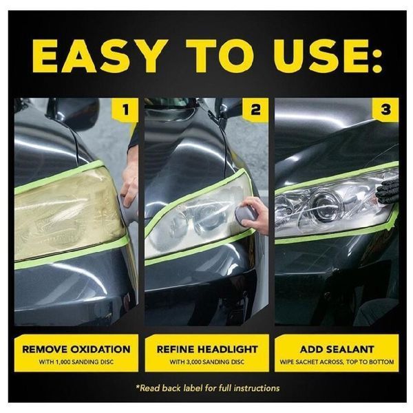 Набор для восстановления фар Meguiar's G2990SRP Ultimate Headlight Restoration Kit G2990SRP-2023 фото Merkus detailing