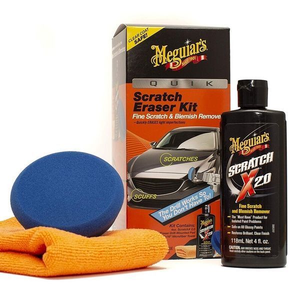 Набор для быстрого удаления царапин Meguiar's G190200 Quik Scratch Eraser Kit G190200-2030 фото Merkus detailing