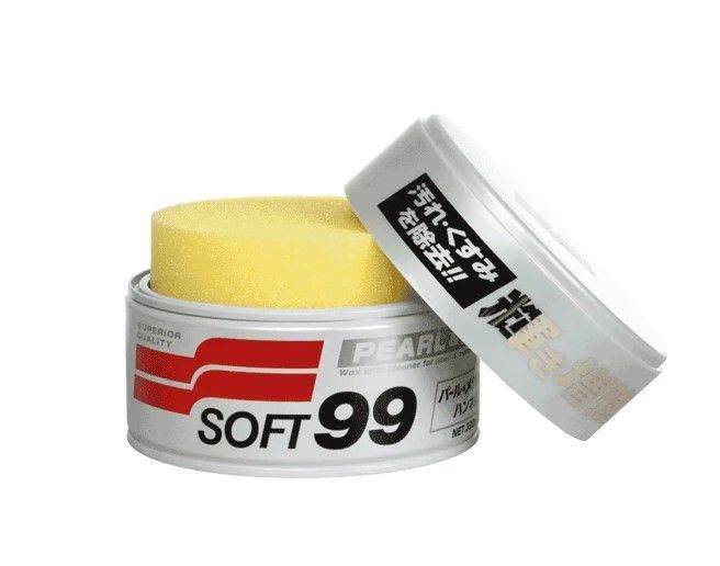 Мягкий воск для очистки светлых автомобилей SOFT99 Pearl & Metallic Soft Wax 320г (00027) 00027-659 фото Merkus detailing