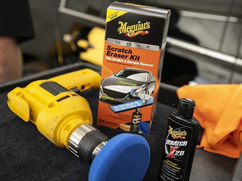 Набор для быстрого удаления царапин Meguiar's G190200 Quik Scratch Eraser Kit G190200-2030 фото Merkus detailing
