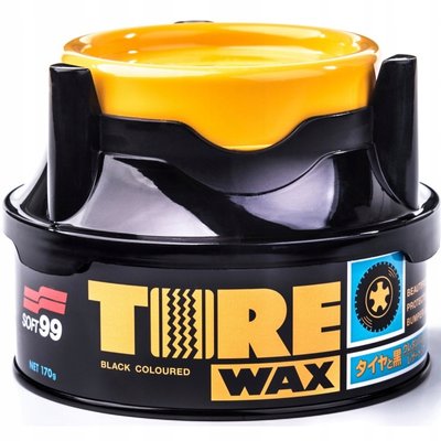 SOFT99 Tire Black Wax твердий віск для шин 170гр S99-02015 фото Merkus detailing