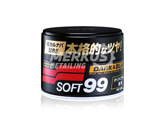 Базовый воск для темных автомобилей Dark & Black Wax SOFT99 00010 фото Merkus detailing