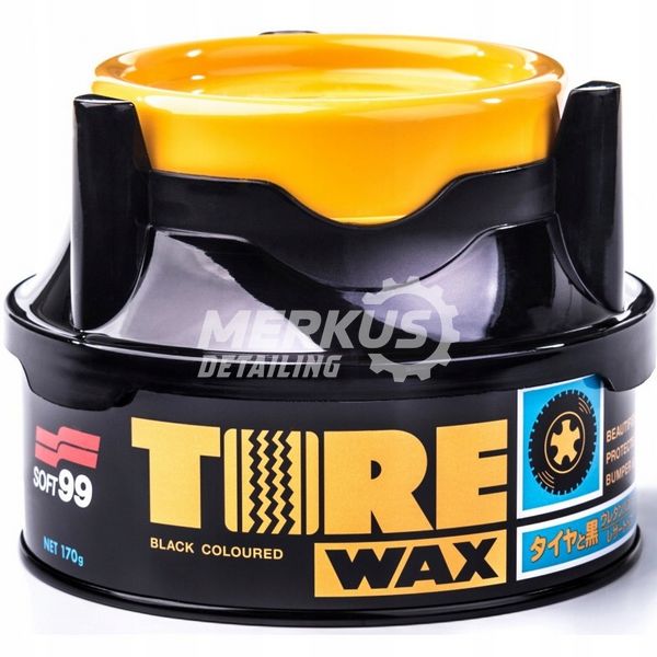 SOFT99 Tire Black Wax твердий віск для шин 170гр 02015 фото Merkus detailing