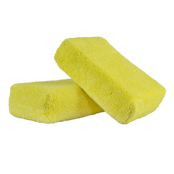 АППЛИКАТОР МИКРОФИБРОВЫЙ PREMIUM GRADE WORKHORSE MICROFIBER APPLICATOR, YELLOW 2 шт MIC299_02-1828 фото Merkus detailing