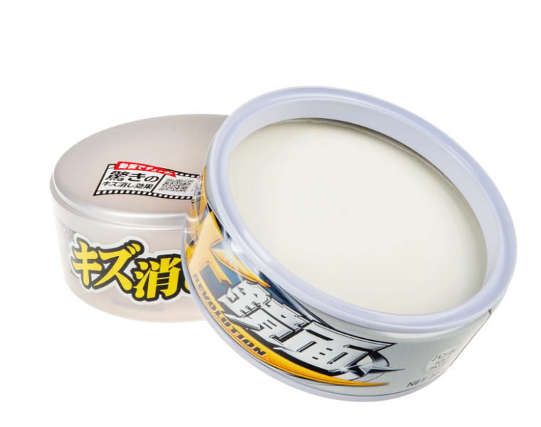 Твёрдый воск для маскировки царапин и блеска светлых автомобилей SOFT99 Scratch Clear Wax Mirror Finish Silver 200г (00419) 00419-961 фото Merkus detailing