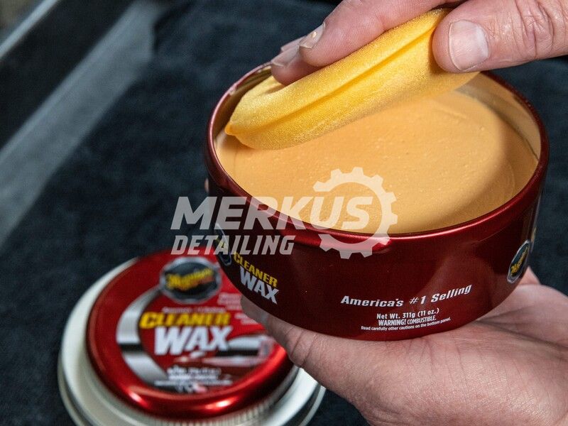 Очищувальний твердий віск Meguiar's A1214 Cleaner Wax Paste, 311 г A1214 фото Merkus detailing