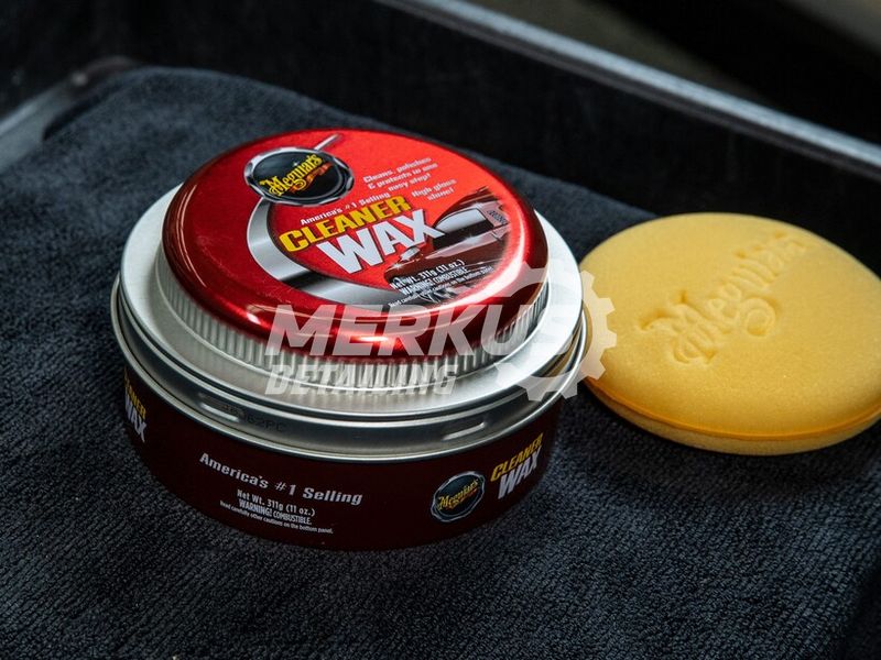 Очищающий твердый воск Meguiar's A1214 Cleaner Wax Paste, 311 г A1214 фото Merkus detailing