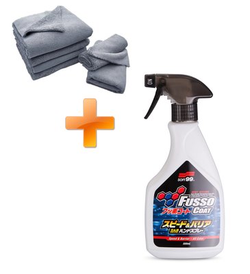 Спрей для восстановления блеска и гидрофобных свойств Fusso Coat Speed & Barrier Hand Spray SOFT99 10291 фото Merkus detailing