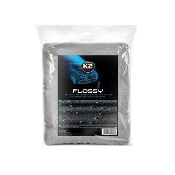 Рушник для сушки лакофарбової поверхні мікрофібра K2 Flossy PRO 90 см x 60 см K20581-2905 фото Merkus detailing