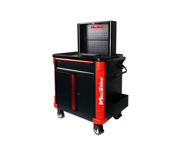 Візок з LED-підсвіткою та розетками MaxShine Garage Premium Detailing Cart 702317-3098 фото Merkus detailing