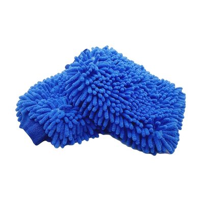 Перчатка с длинным ворсом микрофиброва для мытья Синий 00035 фото Merkus detailing