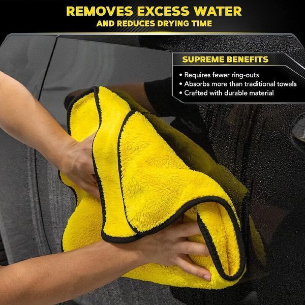 Микрофибровое полотенце для сушки Meguiar's X190400 Supreme Shine Drying Towel, 78,7 x 54,6 см X190400-1997 фото Merkus detailing