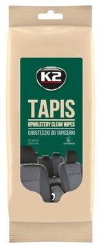Салфетки влажные для очистки тканевой обивки K2 Tapis Wipes 24 шт K20558-2910 фото Merkus detailing