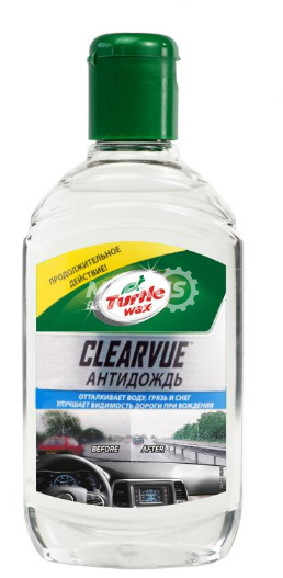 Антидощ TURTLE WAX Clear Vue Rain Repellent 300 мл 52887 фото Merkus detailing