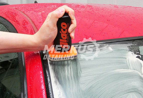 Абразивный очиститель для стекол Soft99 GLACO Glass Compound Roll On 100 ml 04101 фото Merkus detailing