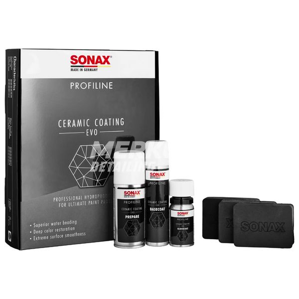 SONAX PROFILINE 06-03 CC Evo Ceramic Coating керамическое защитное покрытие для автомобиля в наборе 237941 фото Merkus detailing