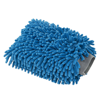 РУКАВИЧКА МИКРОФИБРОВАЯ С ДЛИННЫМ ВОРСОМ CHENILLE MICROFIBER CAR WASH MITT BLUE MIC811-1424 фото Merkus detailing