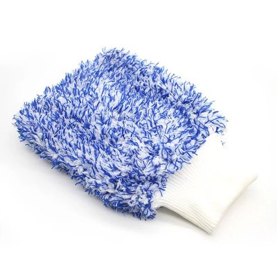 Рукавиця з коротким ворсом мікрофіброва для миття, Синій 00037 фото Merkus detailing