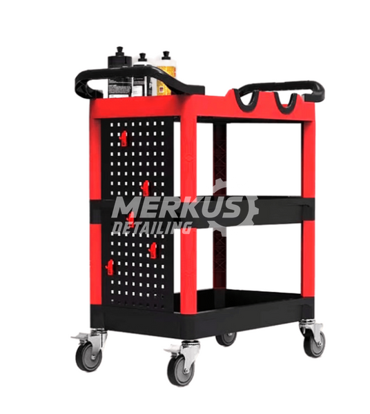 Пластиковая тележка MaxShine Premium Heavy Duty Detailing Cart Для хранения и перевозки инструментов и автохимии 702312 фото Merkus detailing